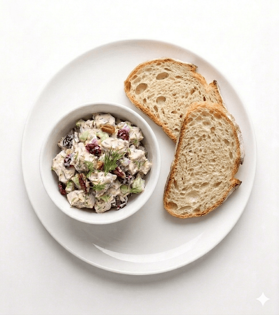 Classic Chicken Salad with Sourdough Toast