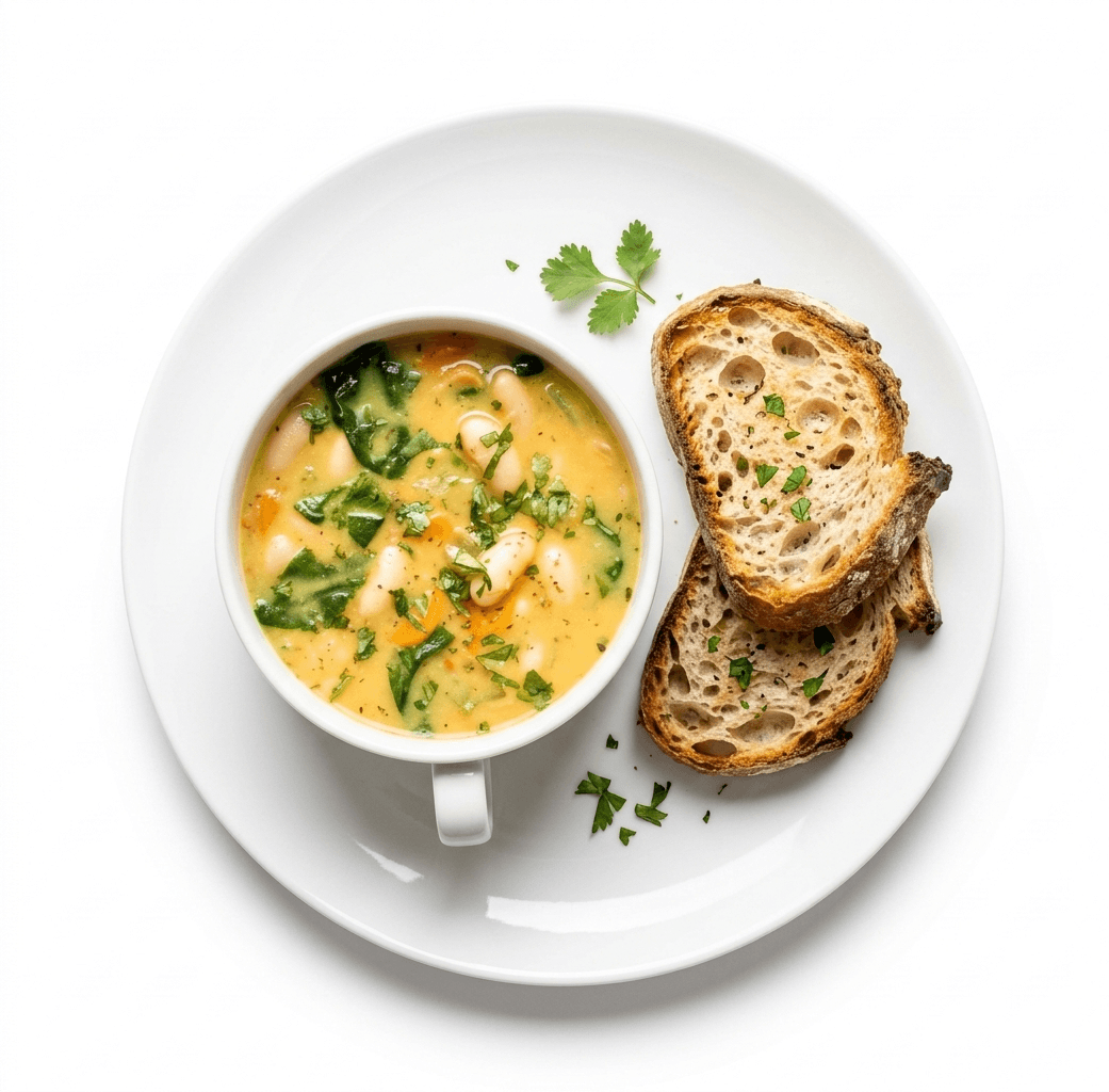 Minestrone Soup with Crusty Toast